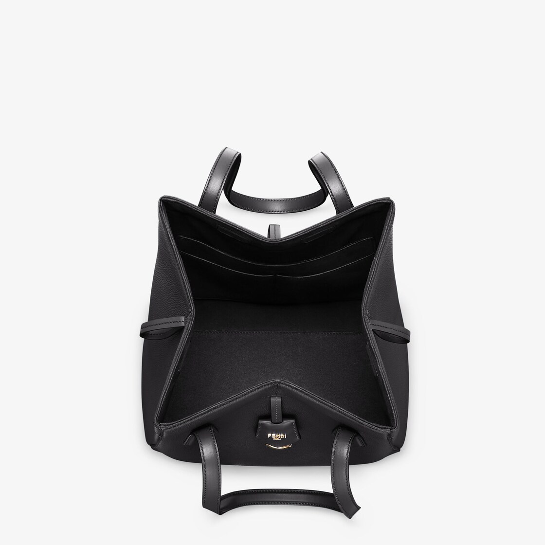FENDI フェンディ 手袋 ブラック Mサイズ レザー【432