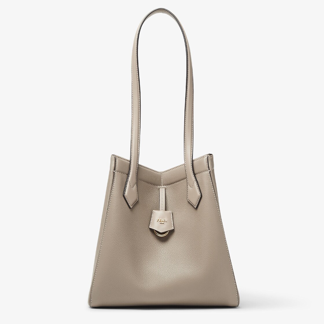 Fendi Origami Medium - Dove grey leather bag that can be transformed | Fendi