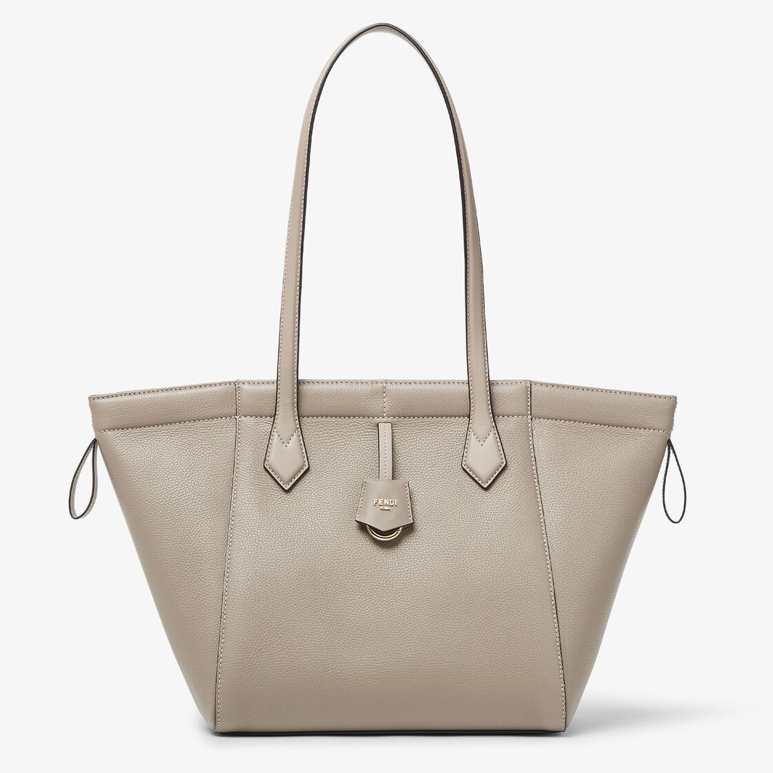 Fendi Origami Medium - Dove grey leather bag that can be transformed | Fendi