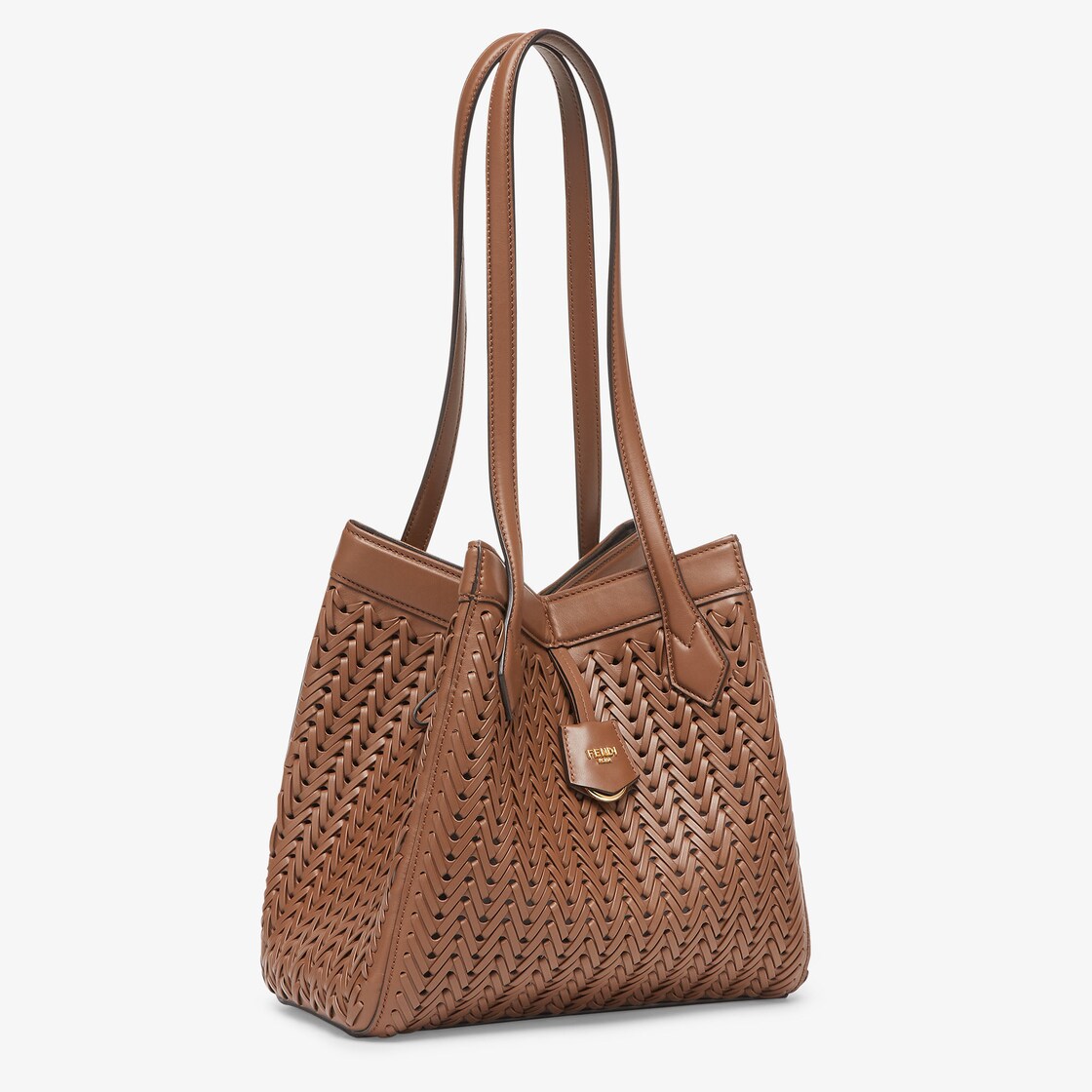 Fendi Origami Medium Leather Brown - Image 2/7