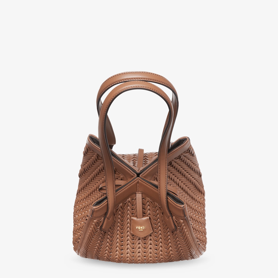 Fendi Origami Medium Leather Brown - Image 4/7