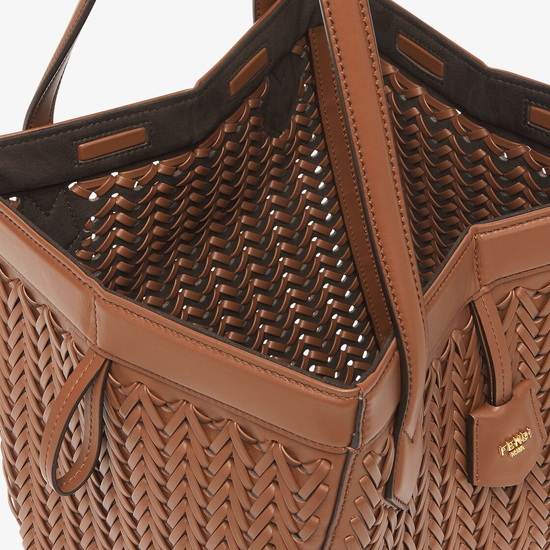 Fendi Origami Medium Leather Brown - Image 6/7