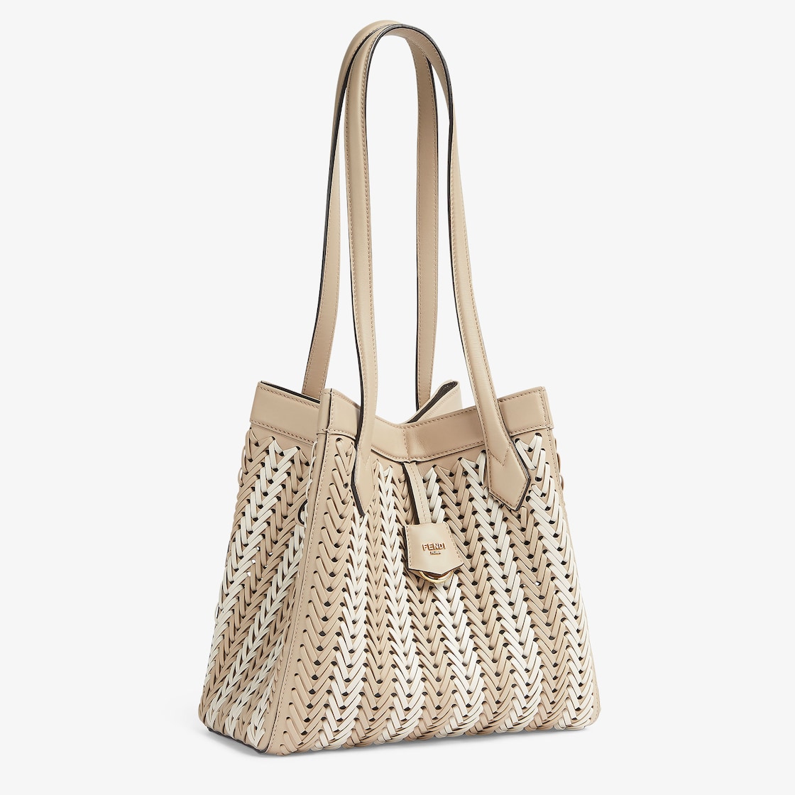 Fendi Origami Medium Leather Beige - Image 2/7