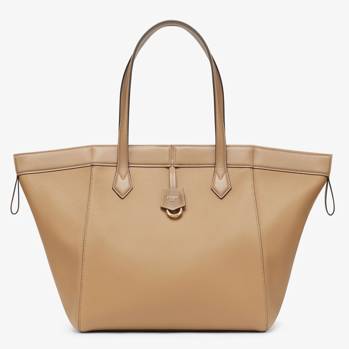 Fendi Beige Way Large Leather Tote Bag - - Leather in Brown