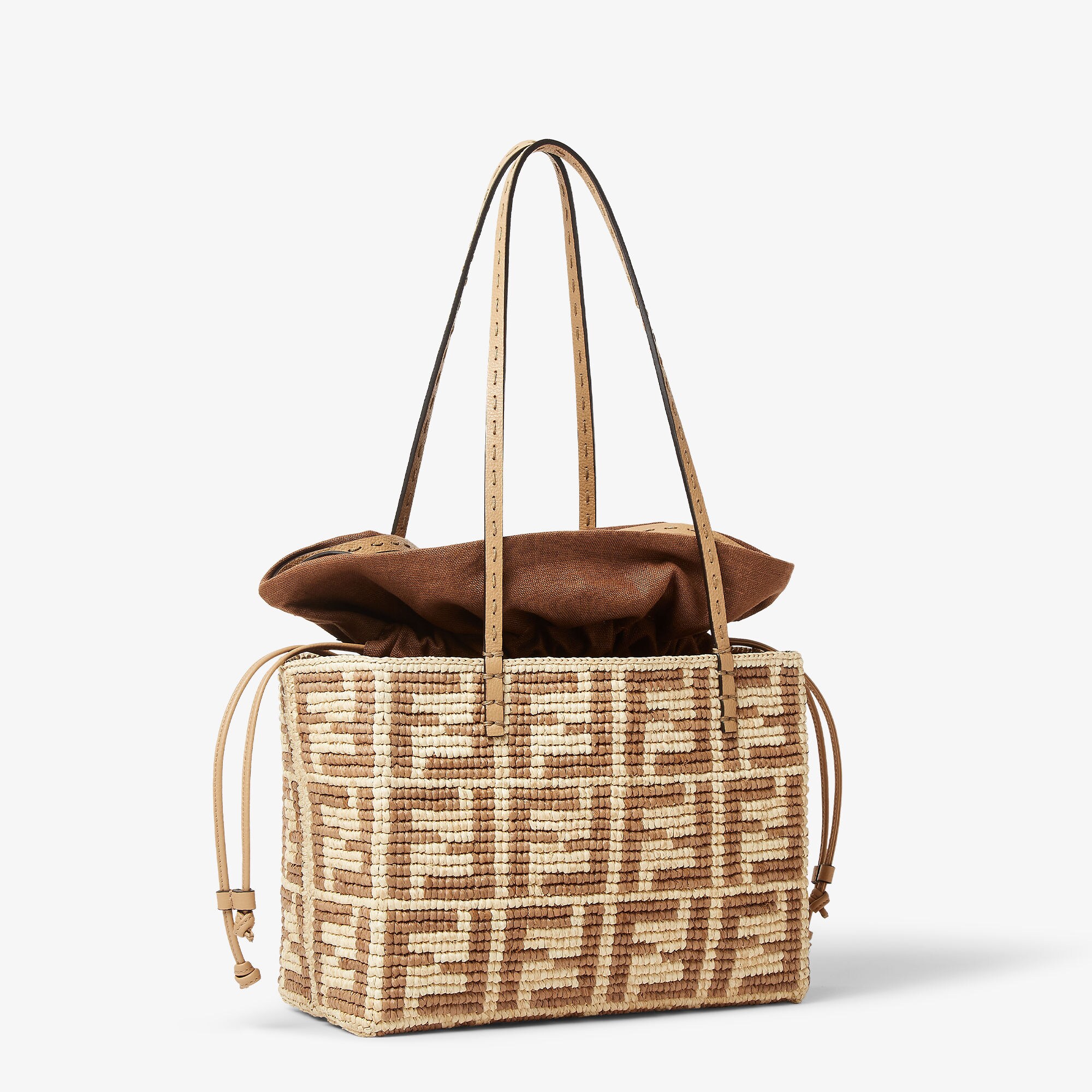 Small Roll Raffia Beige | Fendi