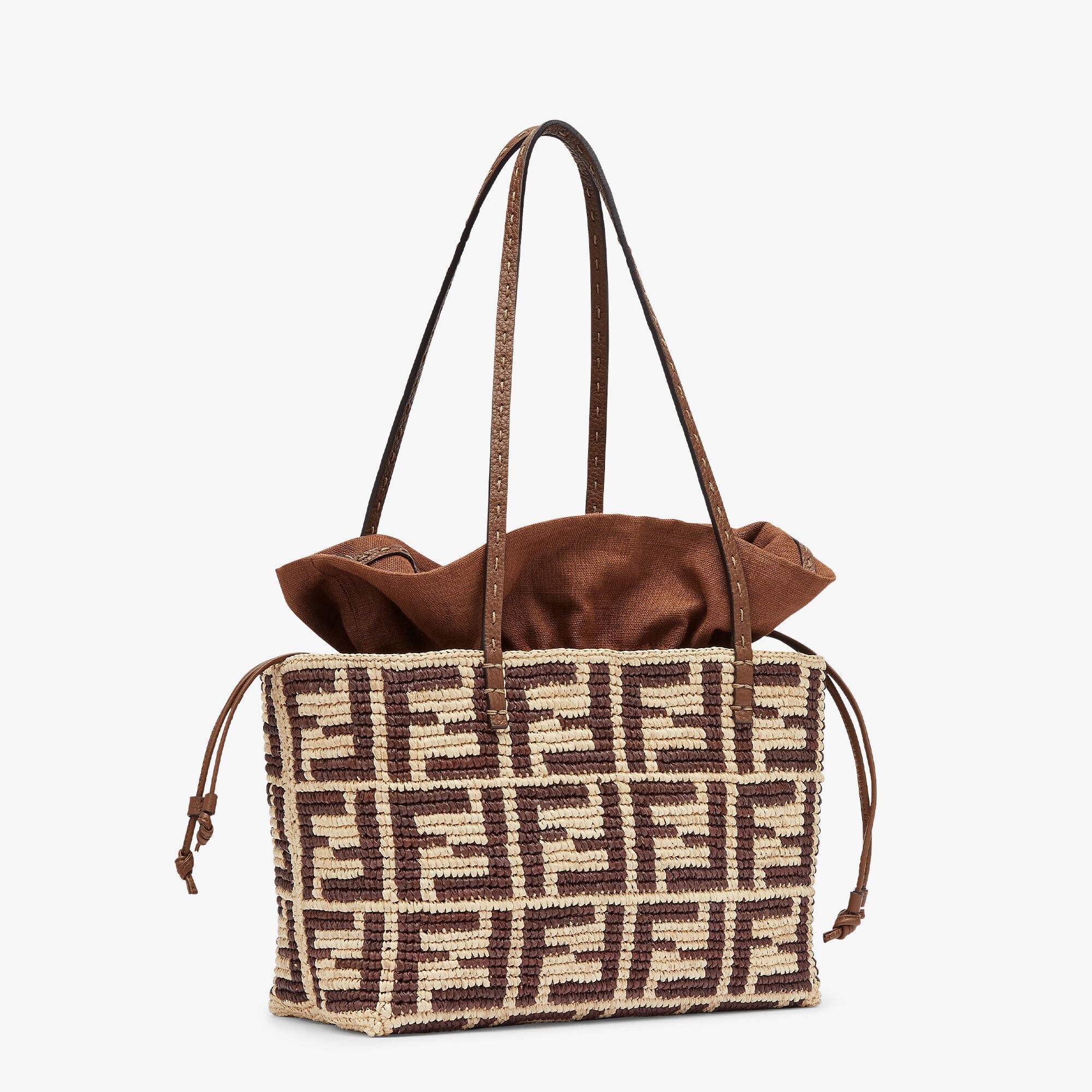 【関税&送料込】Fendi Embroidered Straw Small Roll Shopping 8BH372AAYV_F1E1I-3_3f48f925-