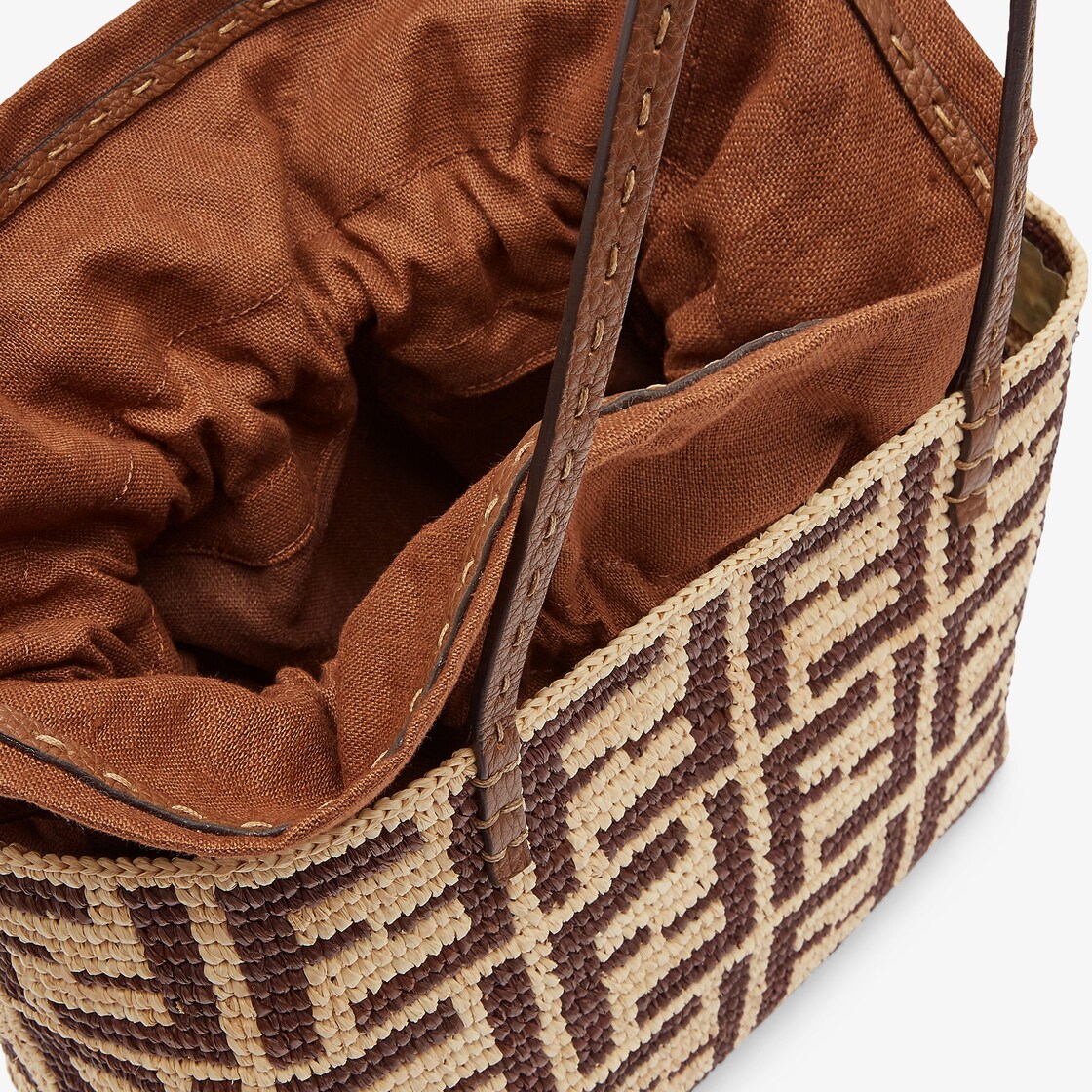 Small Roll Raffia Brown - Image 7/9