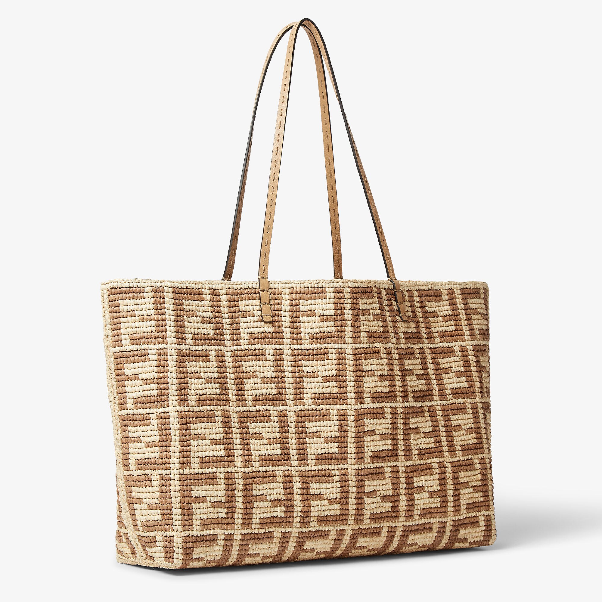 ★関税込み★ FENDI BEIGE COTTON ROLL LARGE TOTES Fendi - Roll Large Tote bag Beige - The Corner