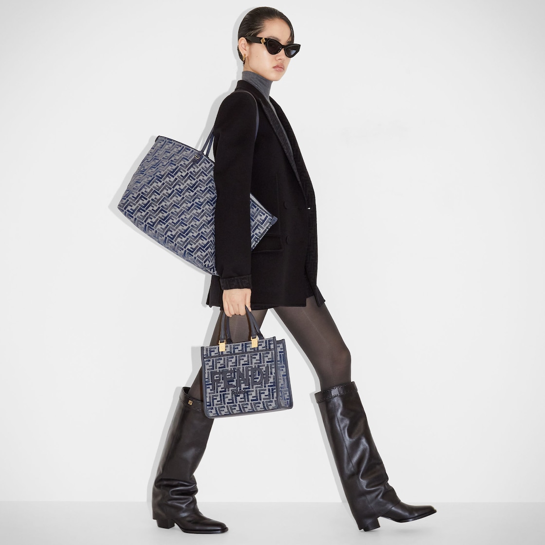 ロール ラージ ファブリック ブルー | Fendi ロール ラージ ファブリック ブルー | Fendi
