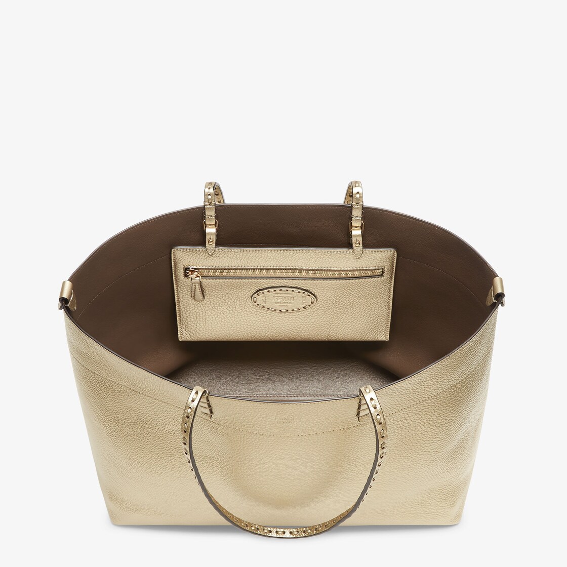 Roll Medium Cuoio Romano leather Gold - Image 4/6