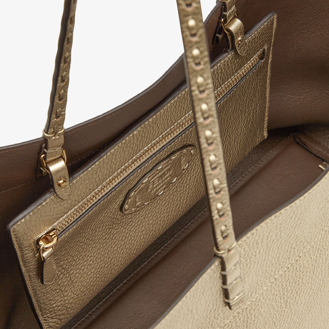 Roll Medium Cuoio Romano leather Gold - Image 5/6
