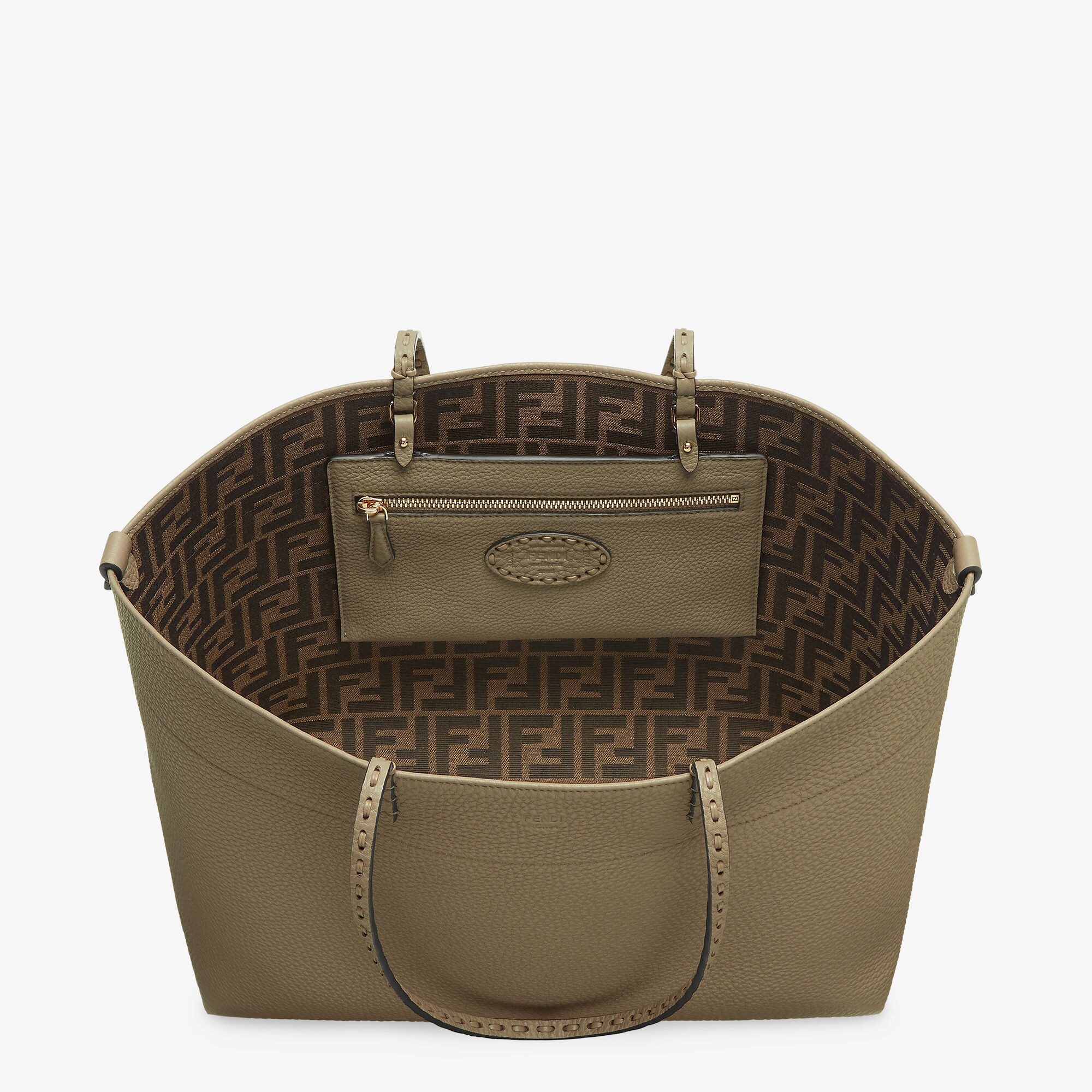ロール ミディアム カーフレザー ブラウン | Fendi