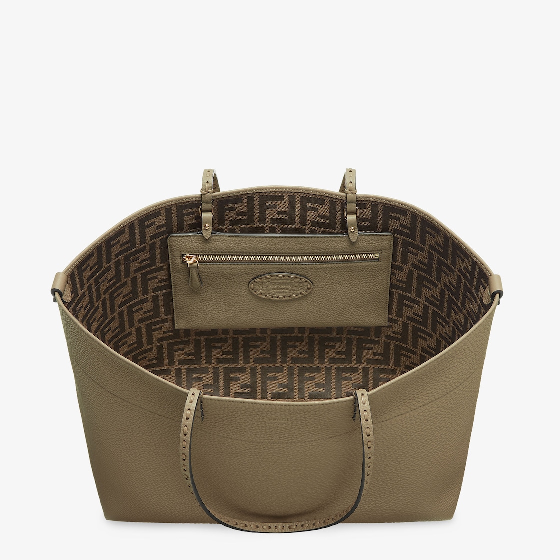 Medium Roll Cuoio Romano leather Brown | Fendi Medium Roll Cuoio Romano leather Brown | Fendi