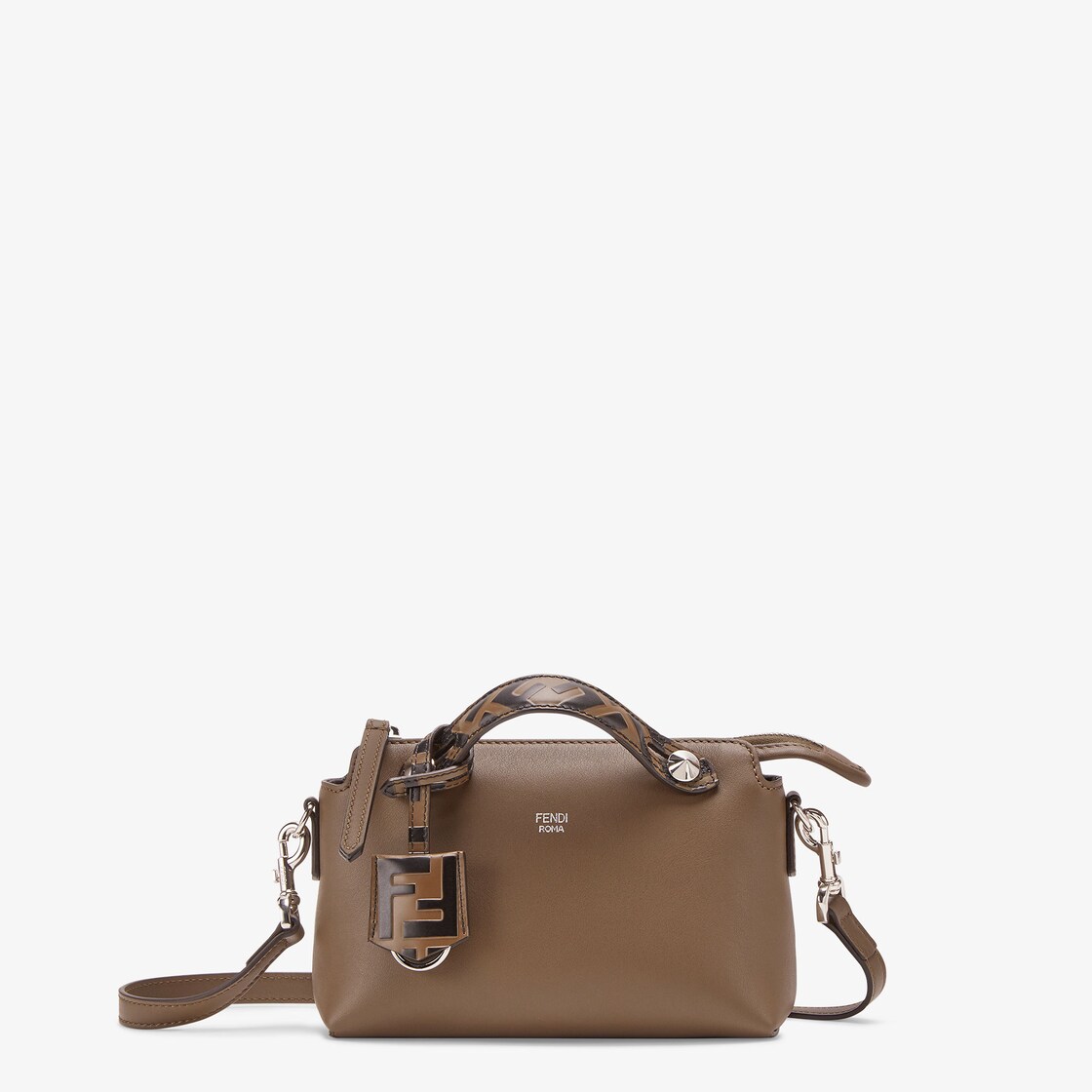 Mini leather mini bag By Far Brown in Leather - 29942299