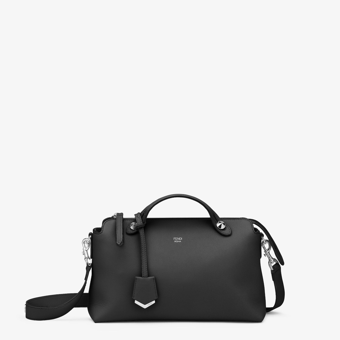 By The Way Medium - Black leather Boston bag