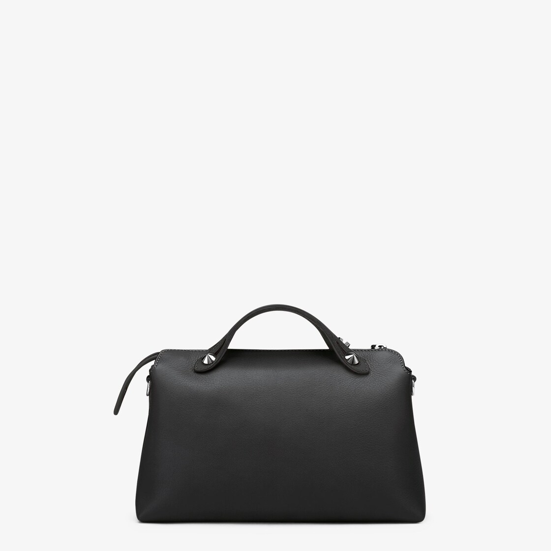 By The Way Medium - Black leather Boston bag | Fendi