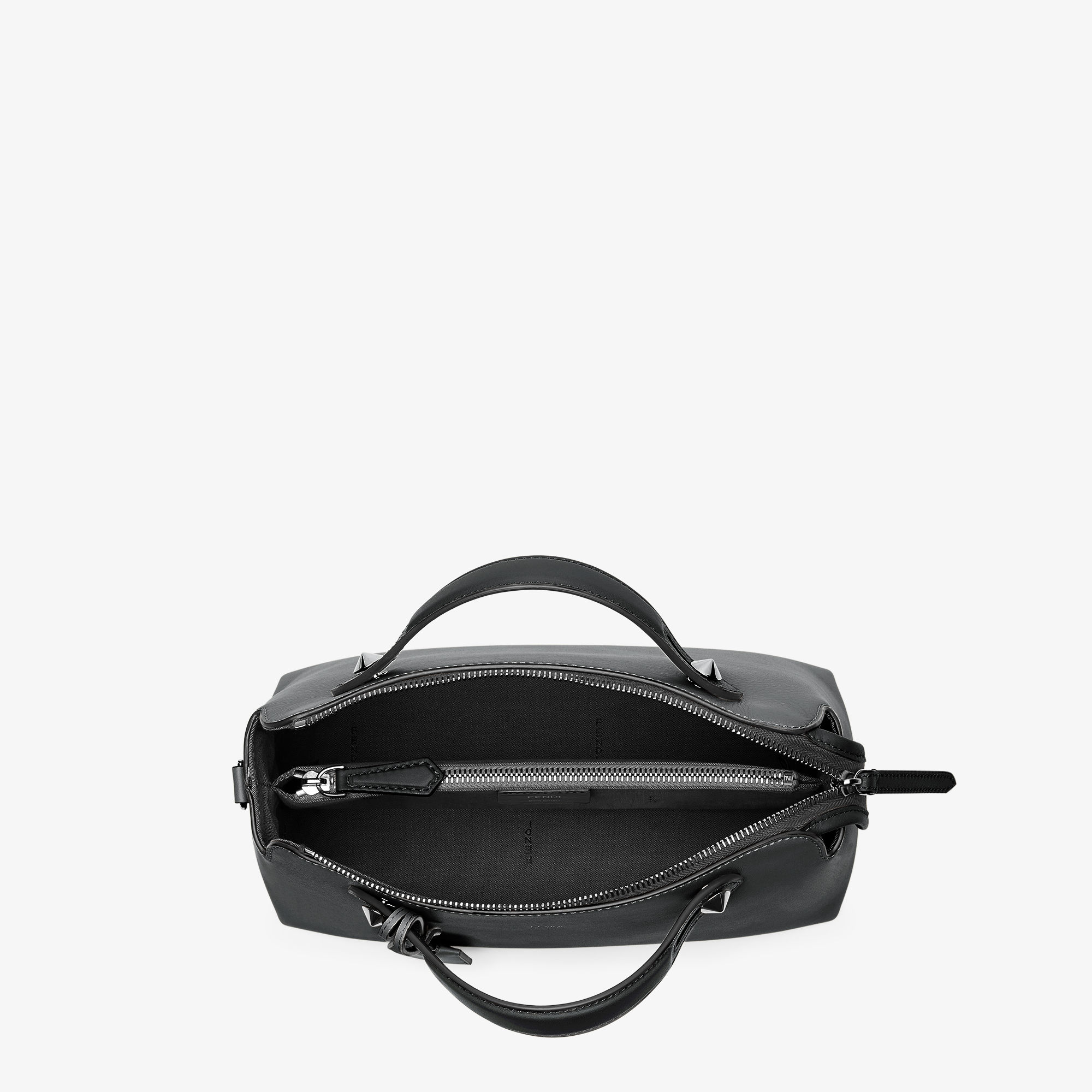 By The Way Medium - Black leather Boston bag | Fendi