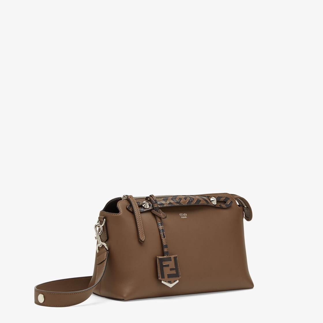 By The Way Medium Brown leather Boston bag Fendi