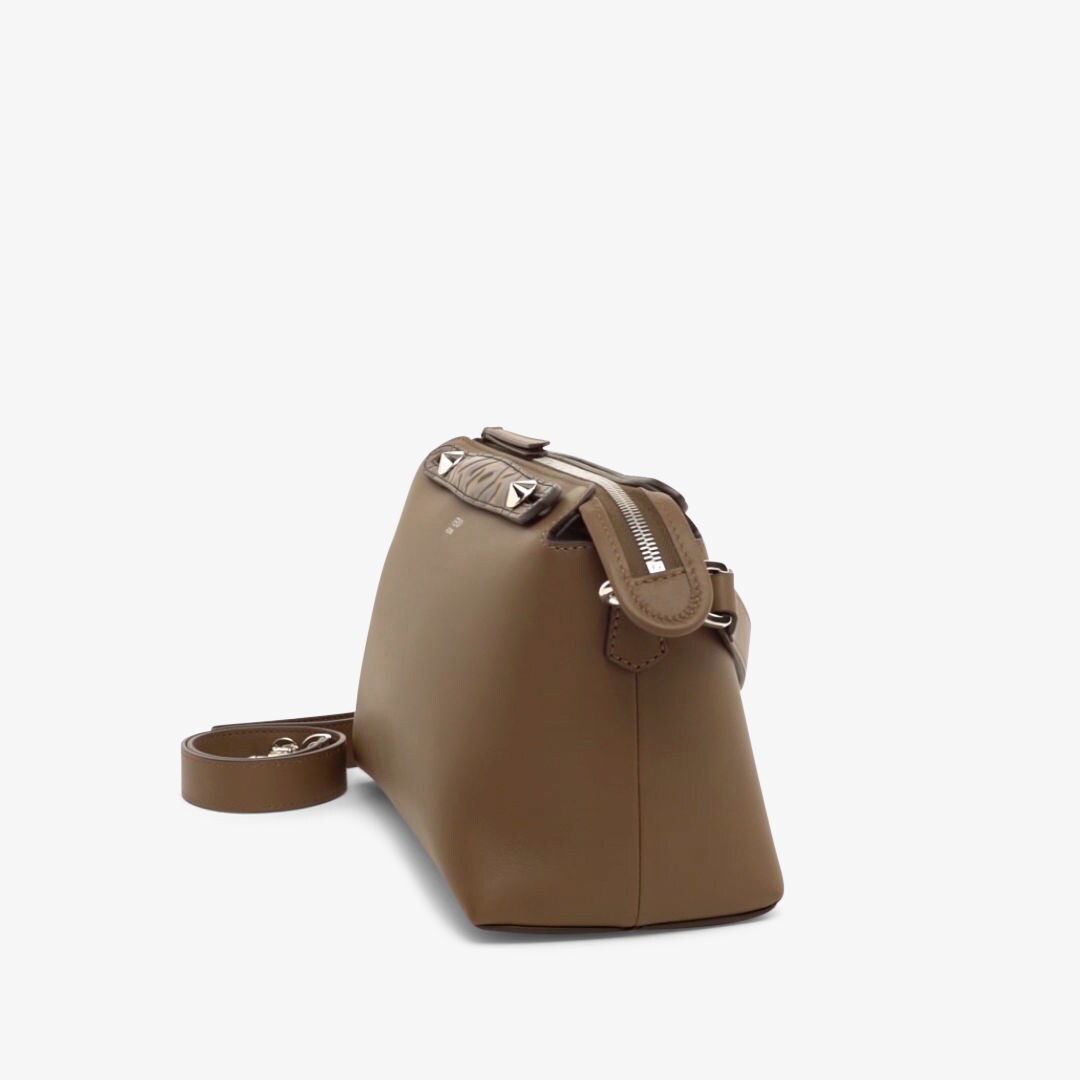 By The Way Medium - Brown leather Boston bag