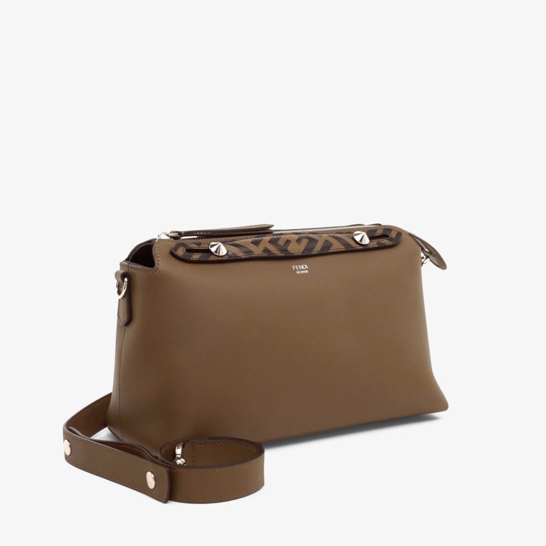 By The Way Medium - Brown leather Boston bag