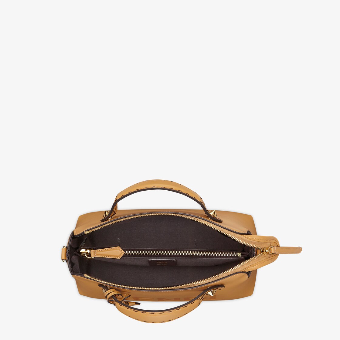By The Way中号手袋 米色皮革boston手袋 Fendi