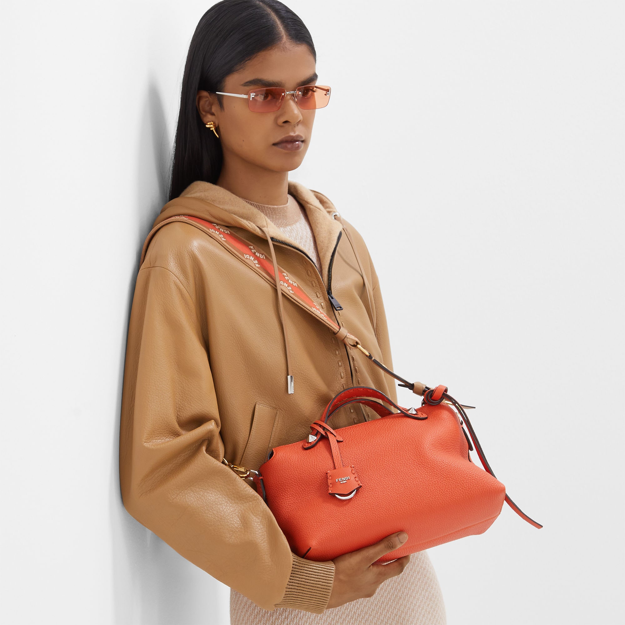 バイ ザ ウェイ セレリア ミディアム カーフレザー オレンジ | Fendi バイ ザ ウェイ セレリア ミディアム カーフレザー オレンジ | Fendi