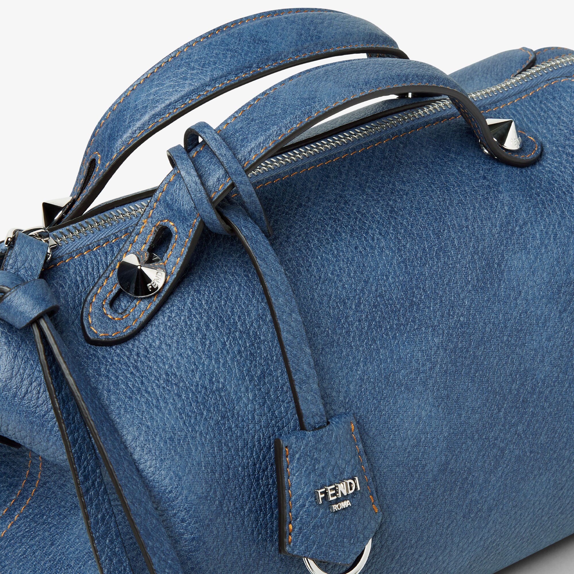 By The Way Soft Medium Cuoio Romano leather Blue | Fendi