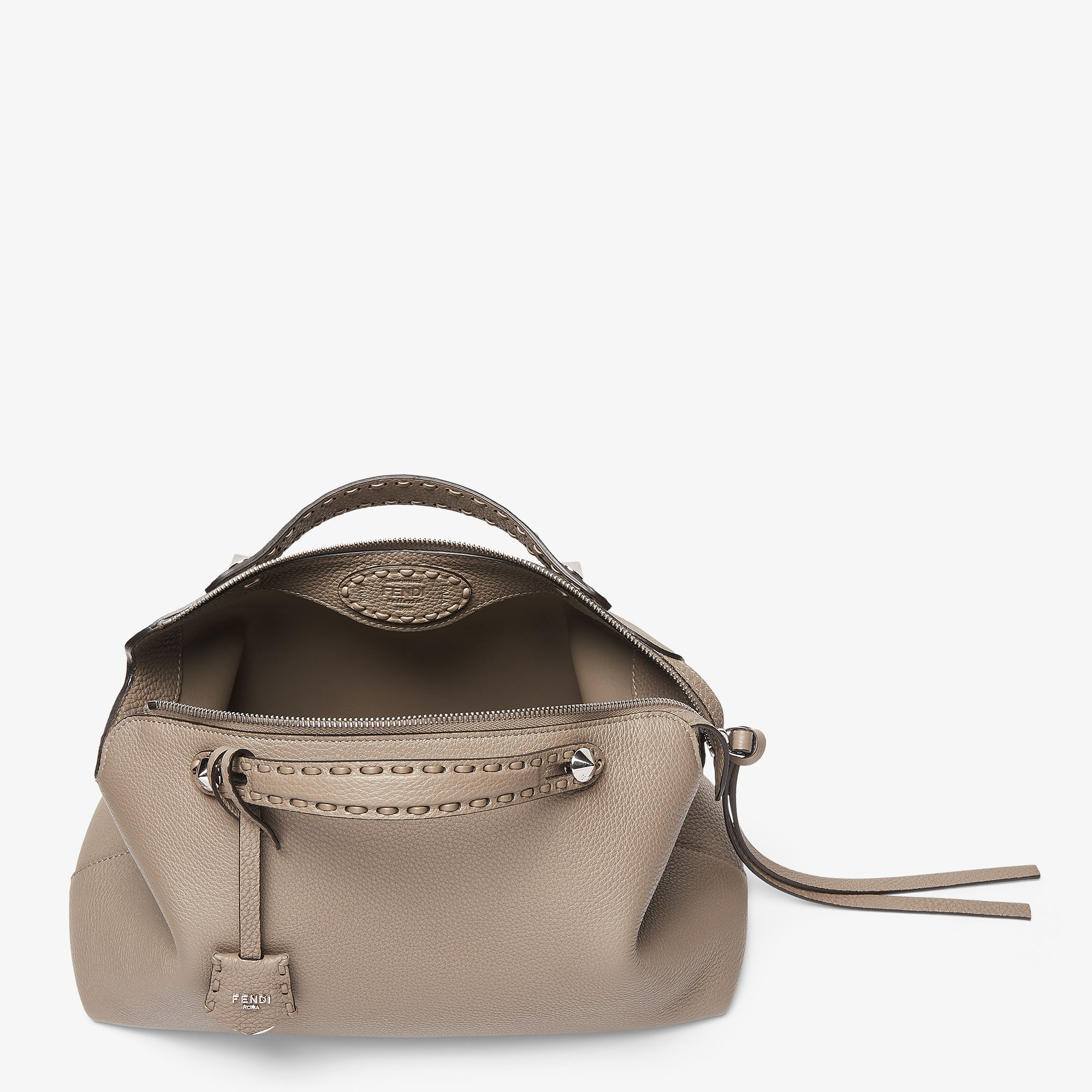 By The Way Selleria Large Cuoio Romano leather Gray | Fendi By The Way Selleria Large Cuoio Romano leather Gray | Fendi