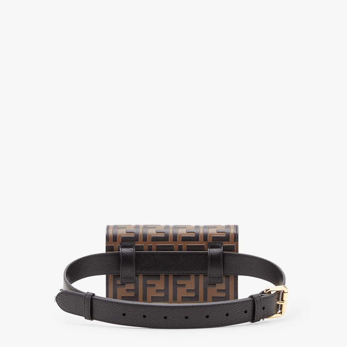 Fendi brown outlet leather belt bag