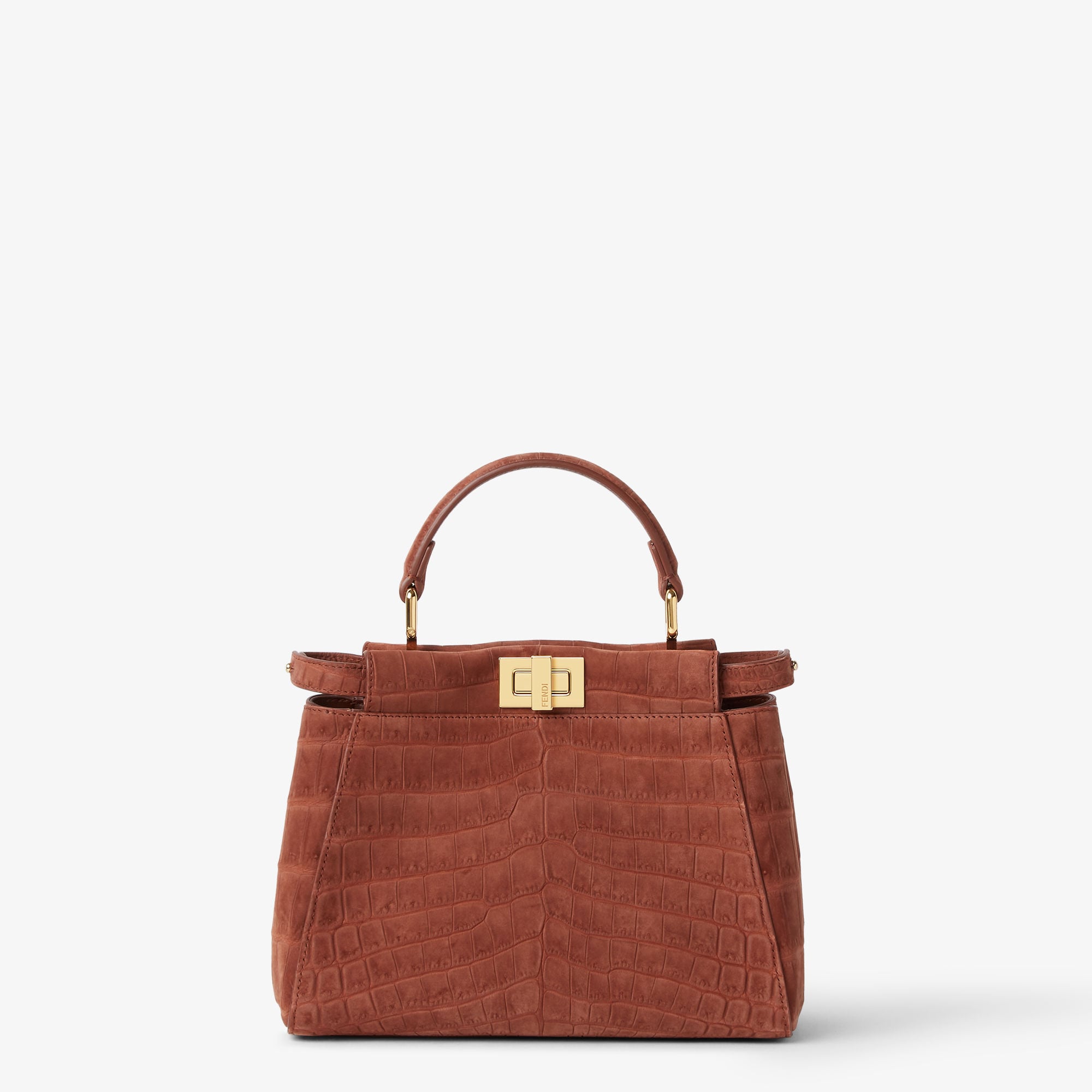 ピーカブー ミニ プレシャスレザー ブラウン | Fendi
