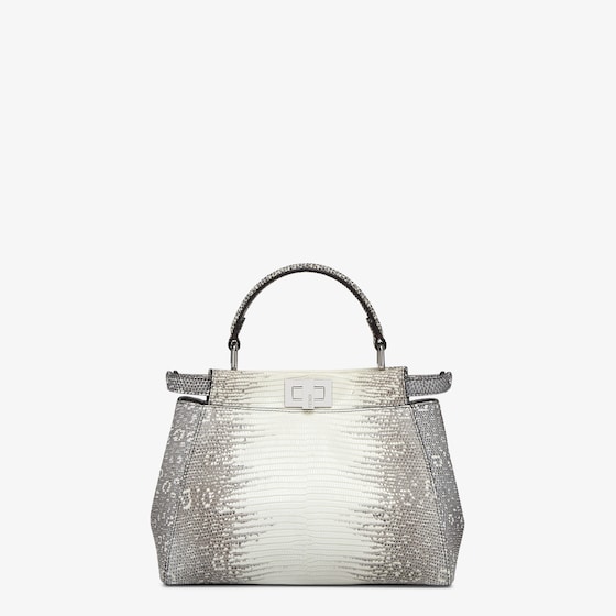 Fendi Iconic Peekaboo bag, size small, made of exquisite lizard