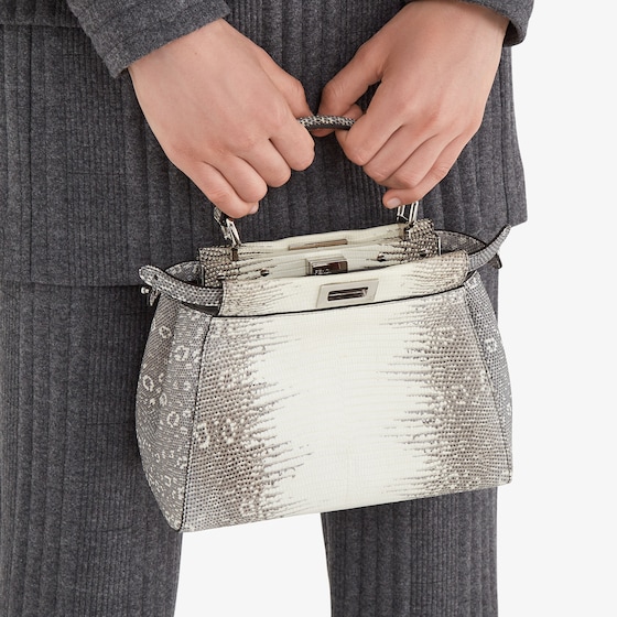 Fendi Iconic Peekaboo bag, size small, made of exquisite lizard | Thumbnail 6