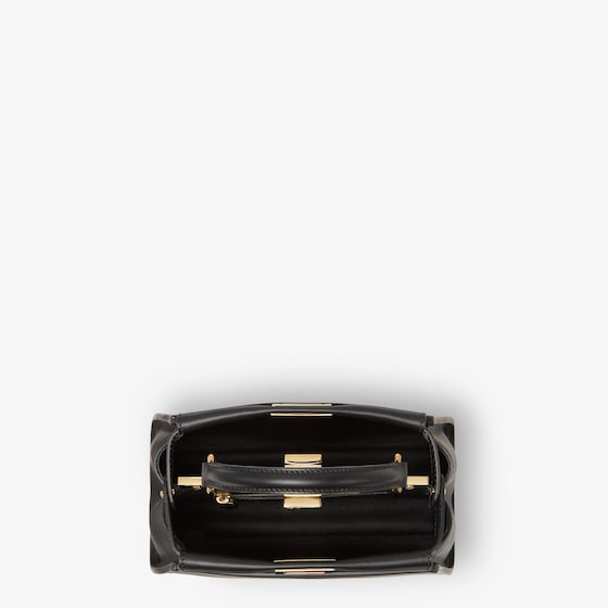 Fendi Iconic small Peekaboo bag made of soft black leather | Thumbnail 4