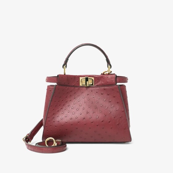 Fendi Peekaboo Mini In Red