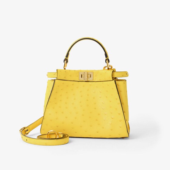 Fendi Peekaboo Mini In Yellow