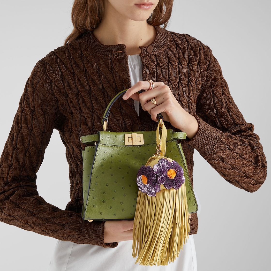 Peekaboo Mini Fine leathers Green - Image 6/6