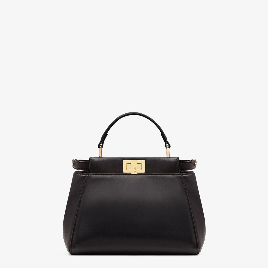 Peekaboo Mini Leather Black Fendi