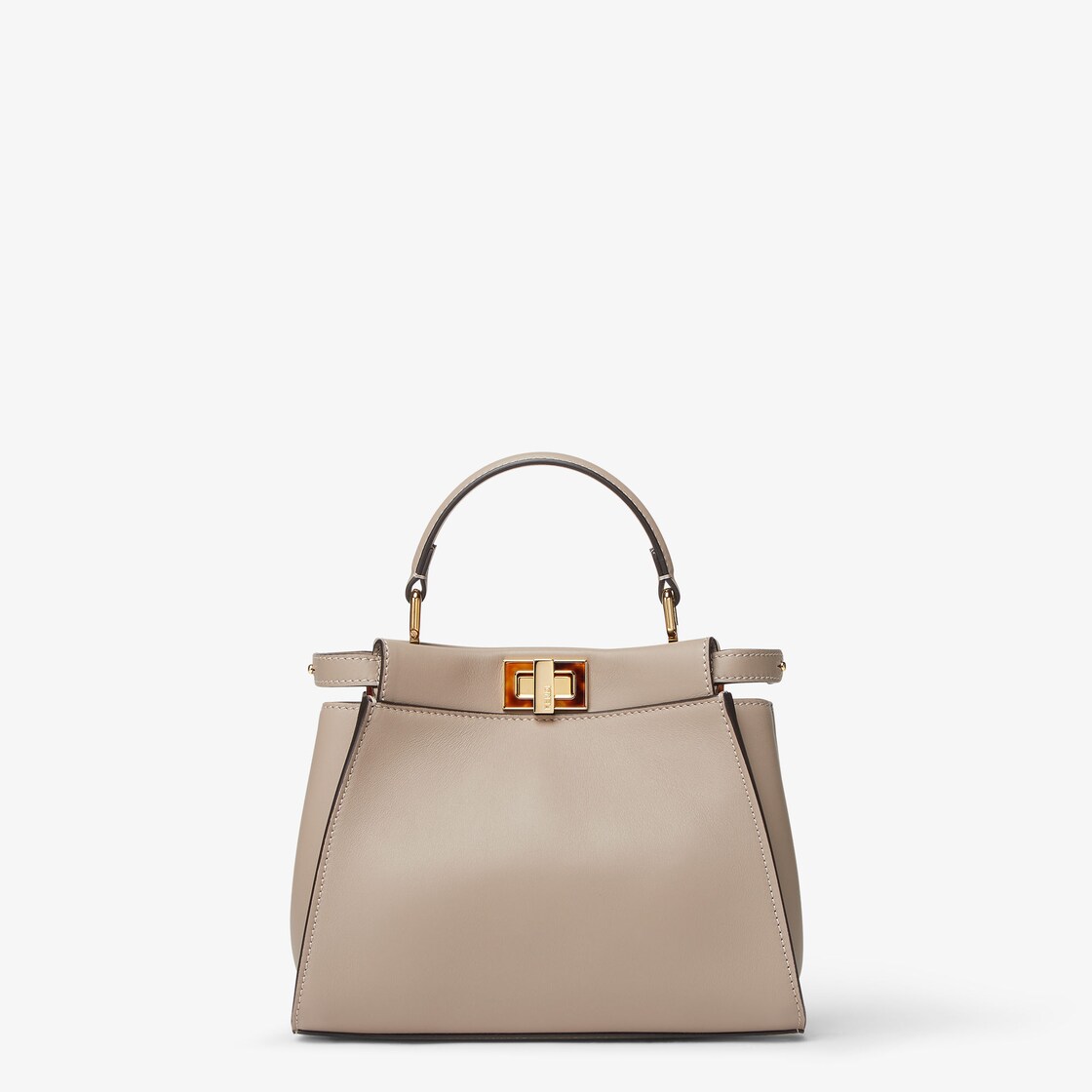 Peekaboo Mini - Dove gray leather bag | Fendi