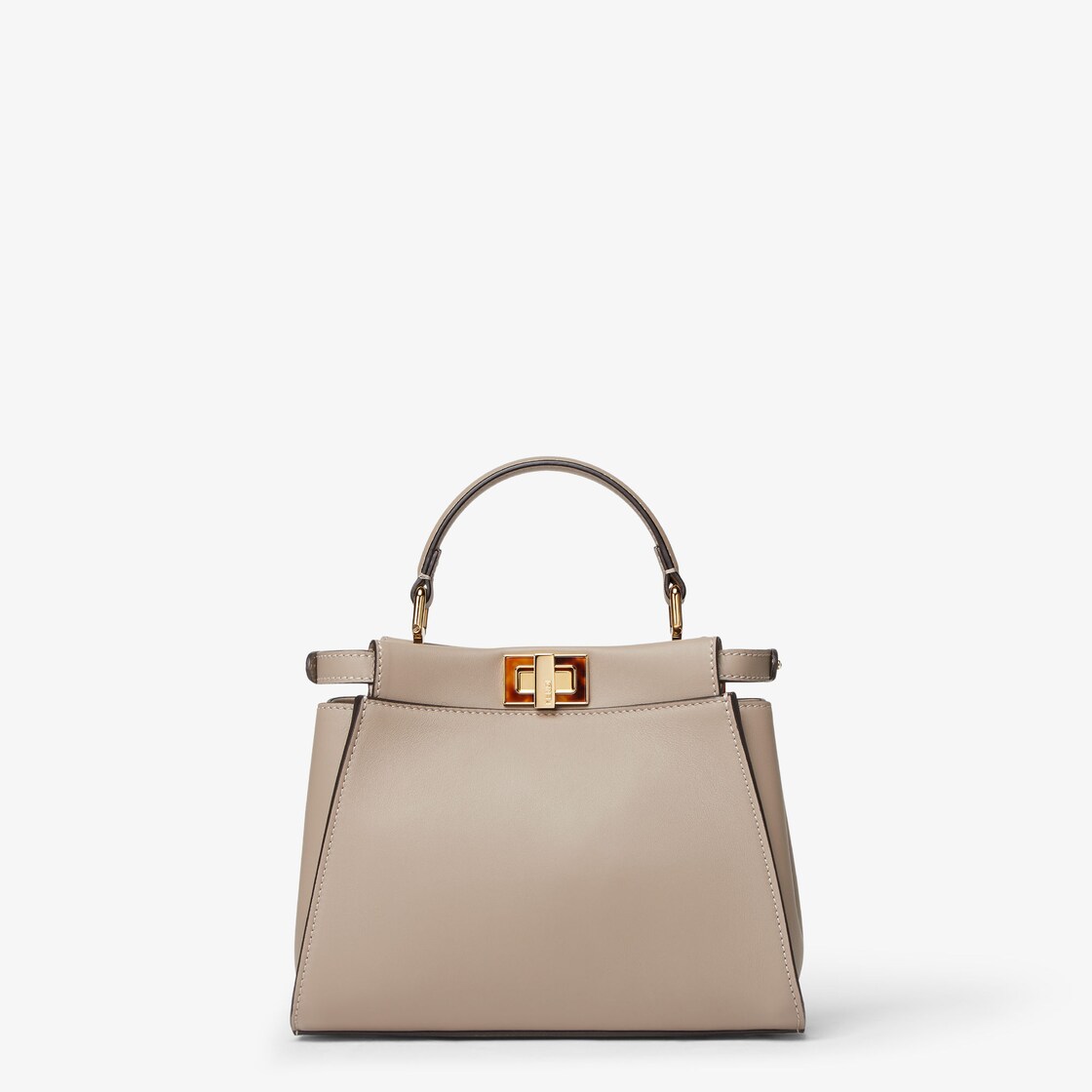 Peekaboo Mini - Dove gray leather bag | Fendi