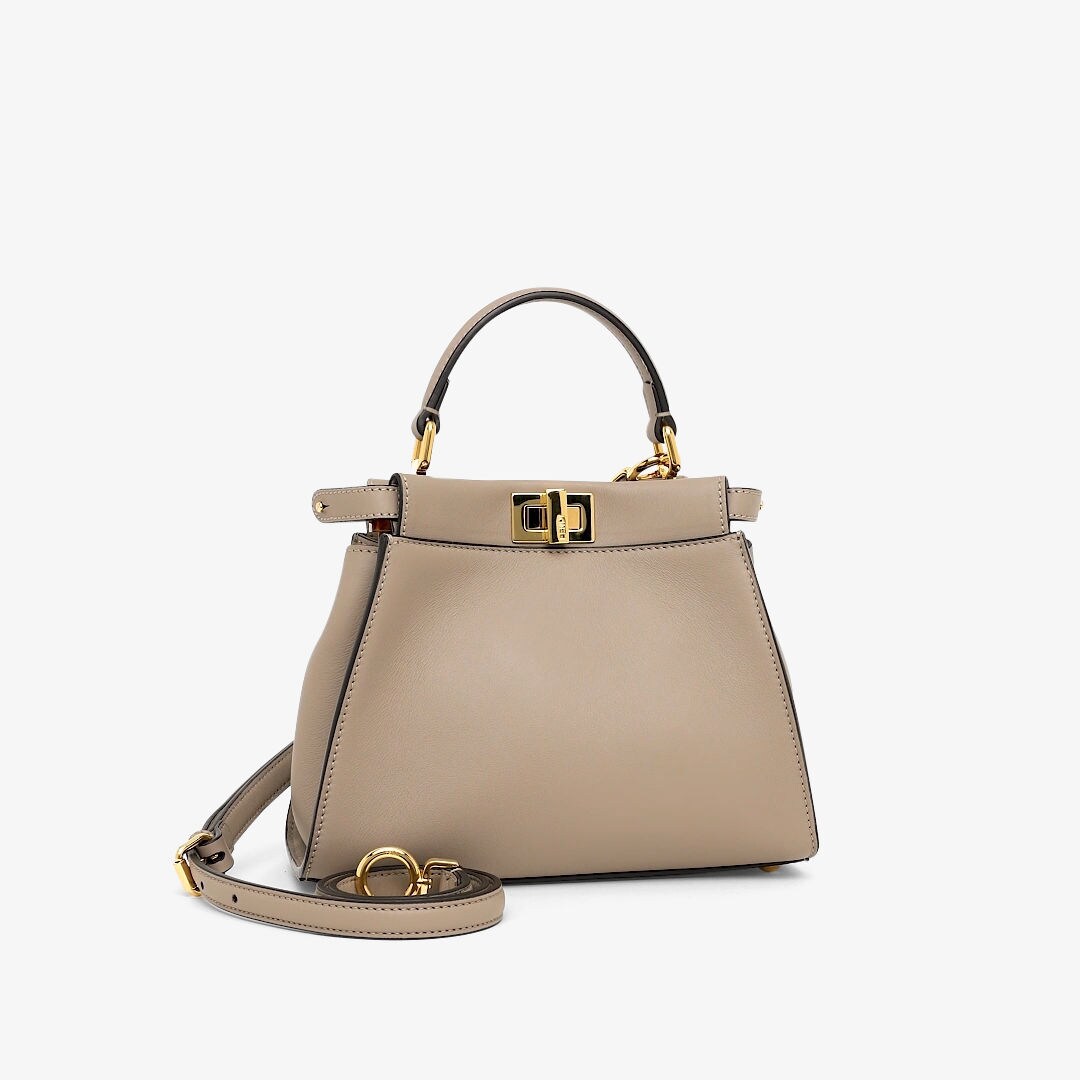 Peekaboo Mini - Beige leather bag