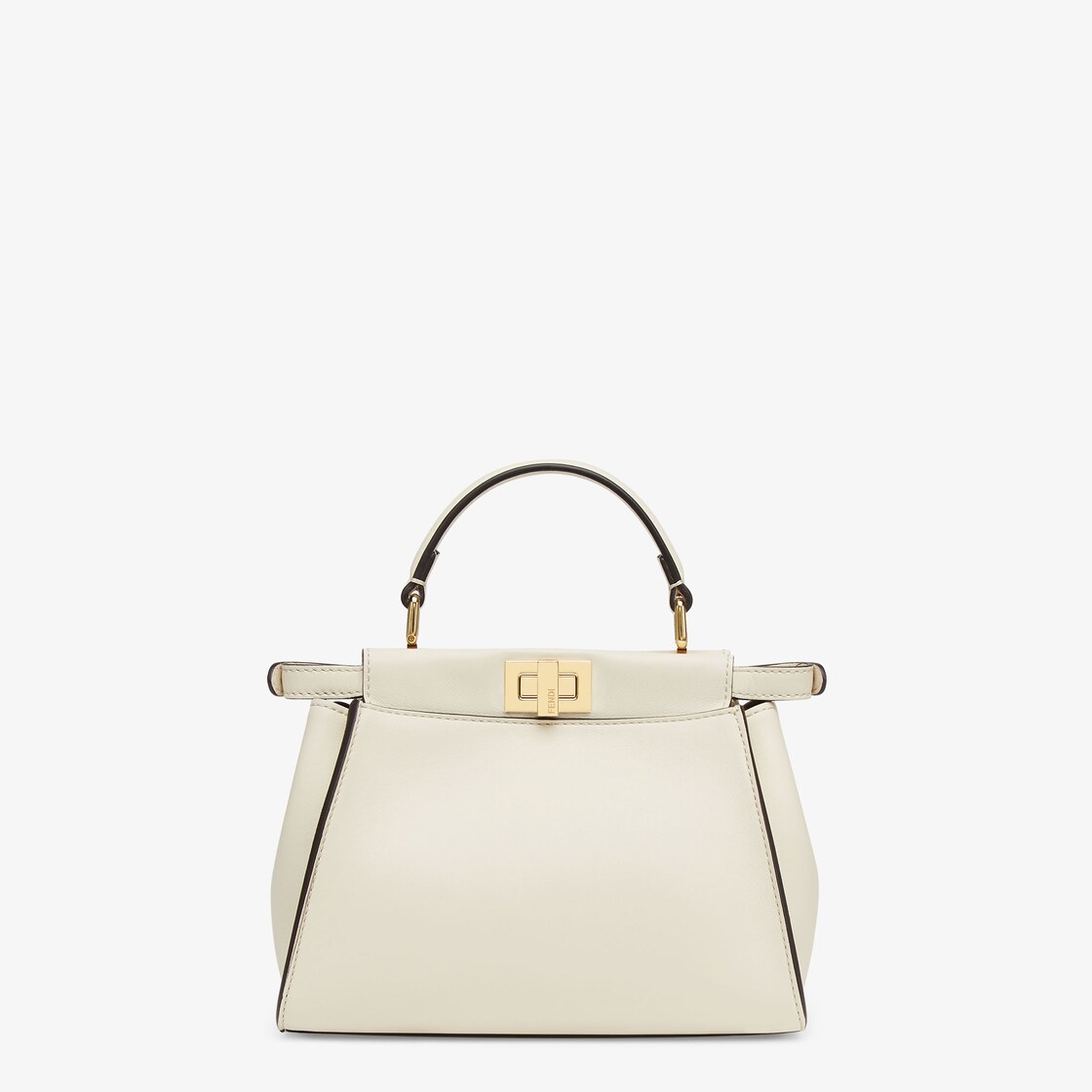 Peekaboo Mini - White leather bag | Fendi