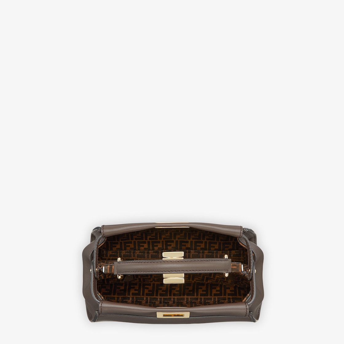 Peekaboo Mini - Brown leather bag | Fendi