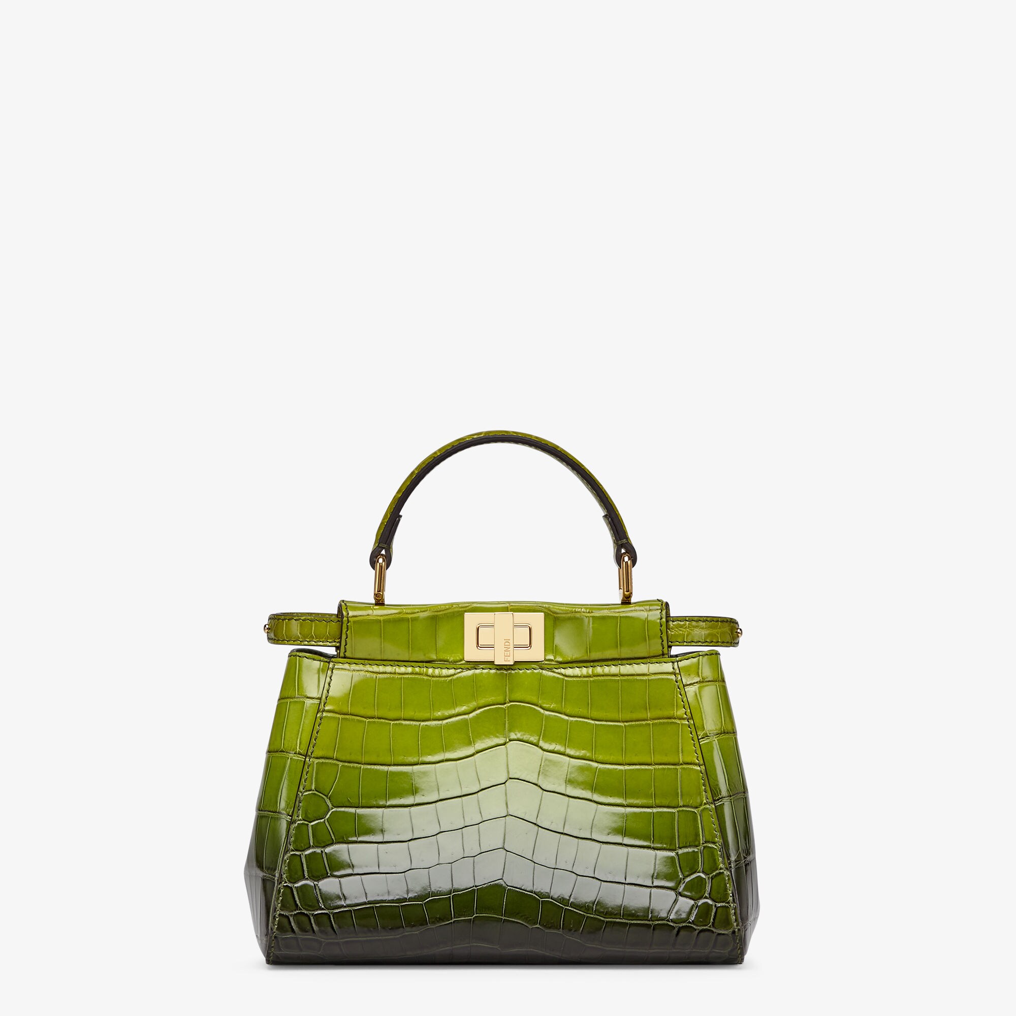 Peekaboo MiniCrocodile leather bag in graduated colors