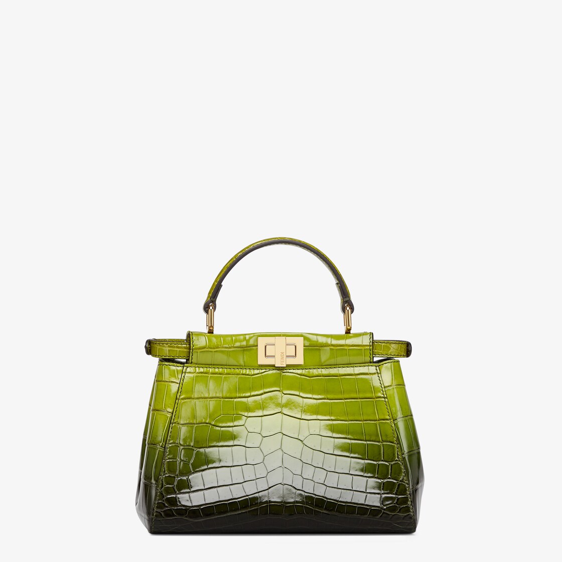 Peekaboo Mini Crocodile leather bag in graduated colors Fendi