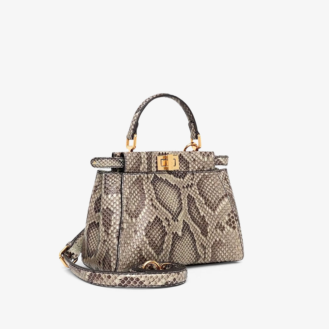 Fendi peekaboo store mini python