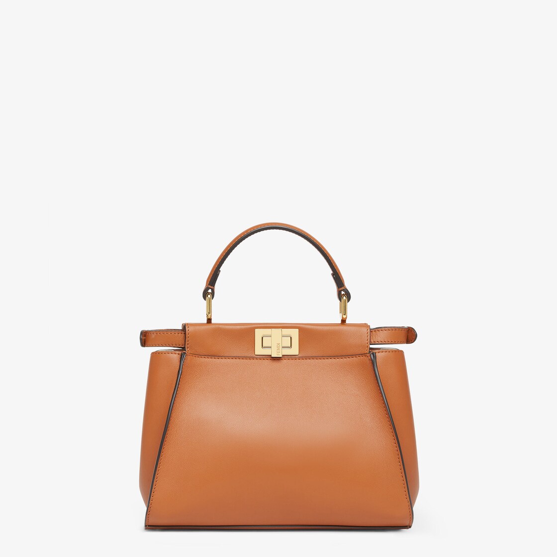 Peekaboo Mini - Brown leather bag | Fendi