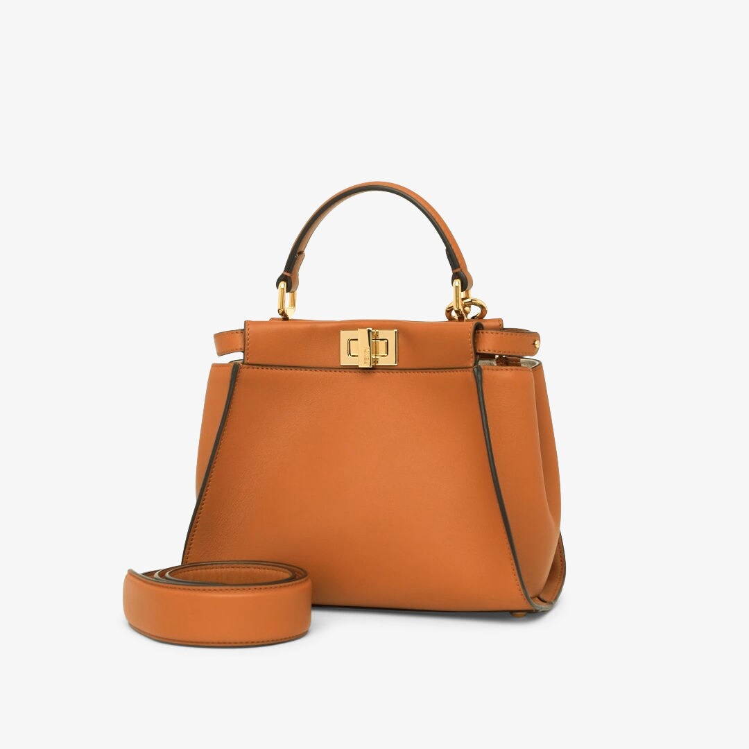 Peekaboo Mini Brown leather bag Fendi