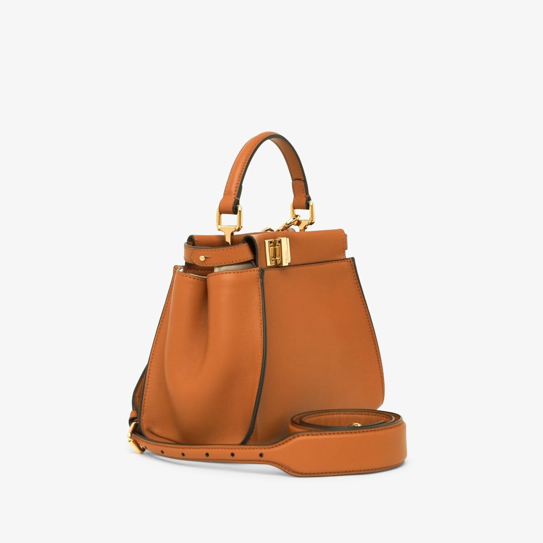 Fendi peekaboo mini clearance brown