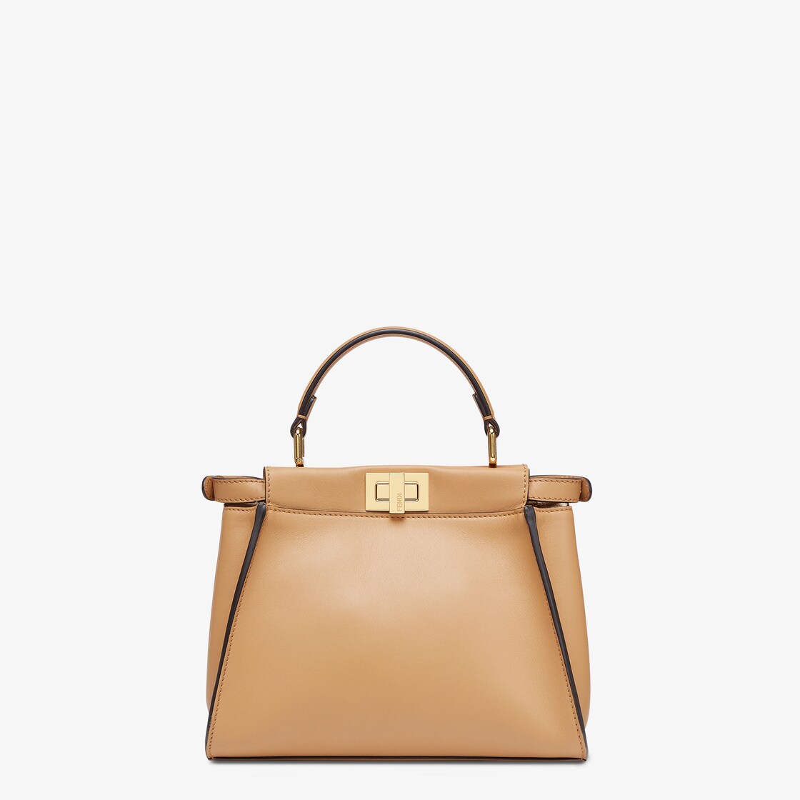 Peekaboo Mini - Beige leather bag | Fendi