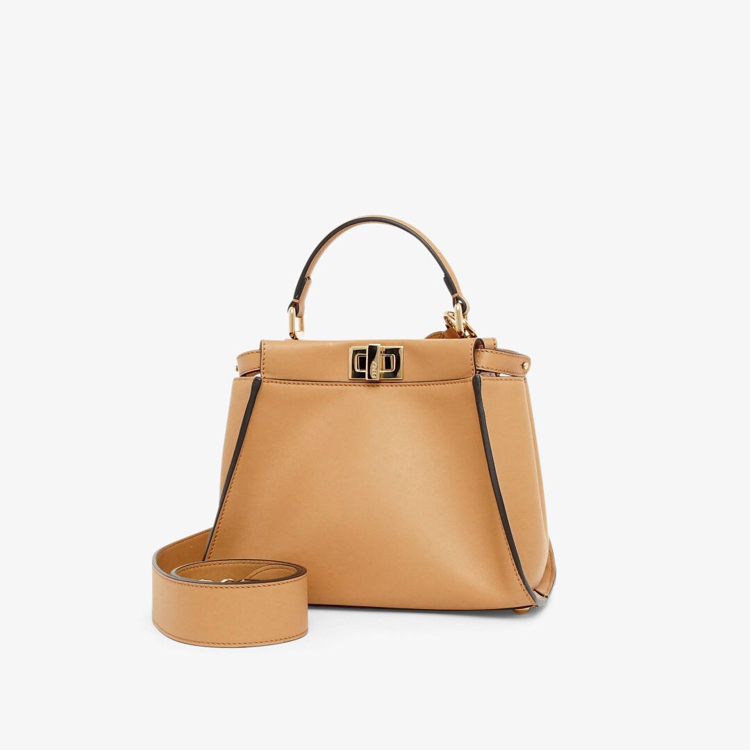 Peekaboo Mini - Beige leather bag | Fendi